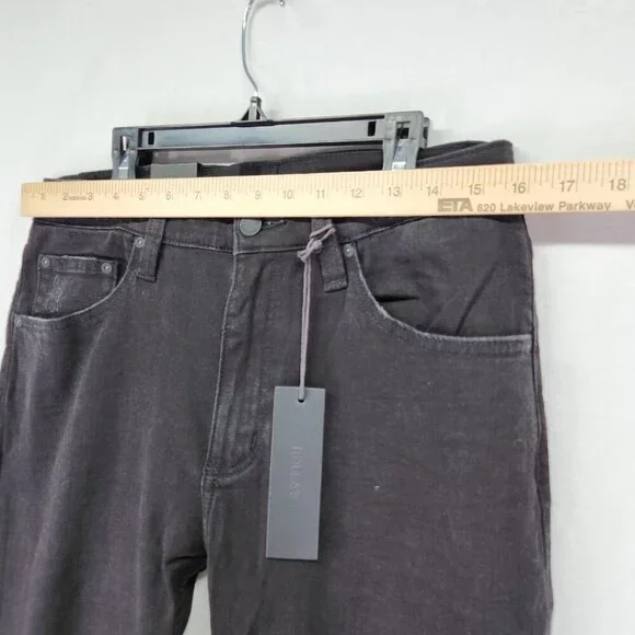 Rollas Stinger Skinny Fit Jeans Size 32x32 Distress Black Denim